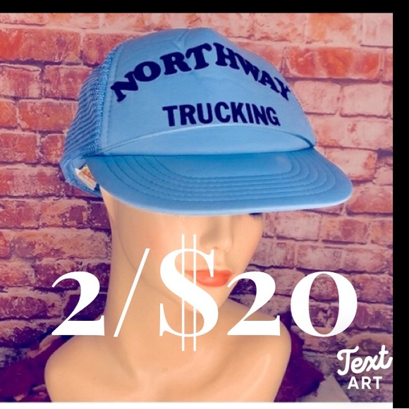 Vintage Civic Baby Blue Northway Trucking Snap Back Trucker Hat - Picture 1 of 8